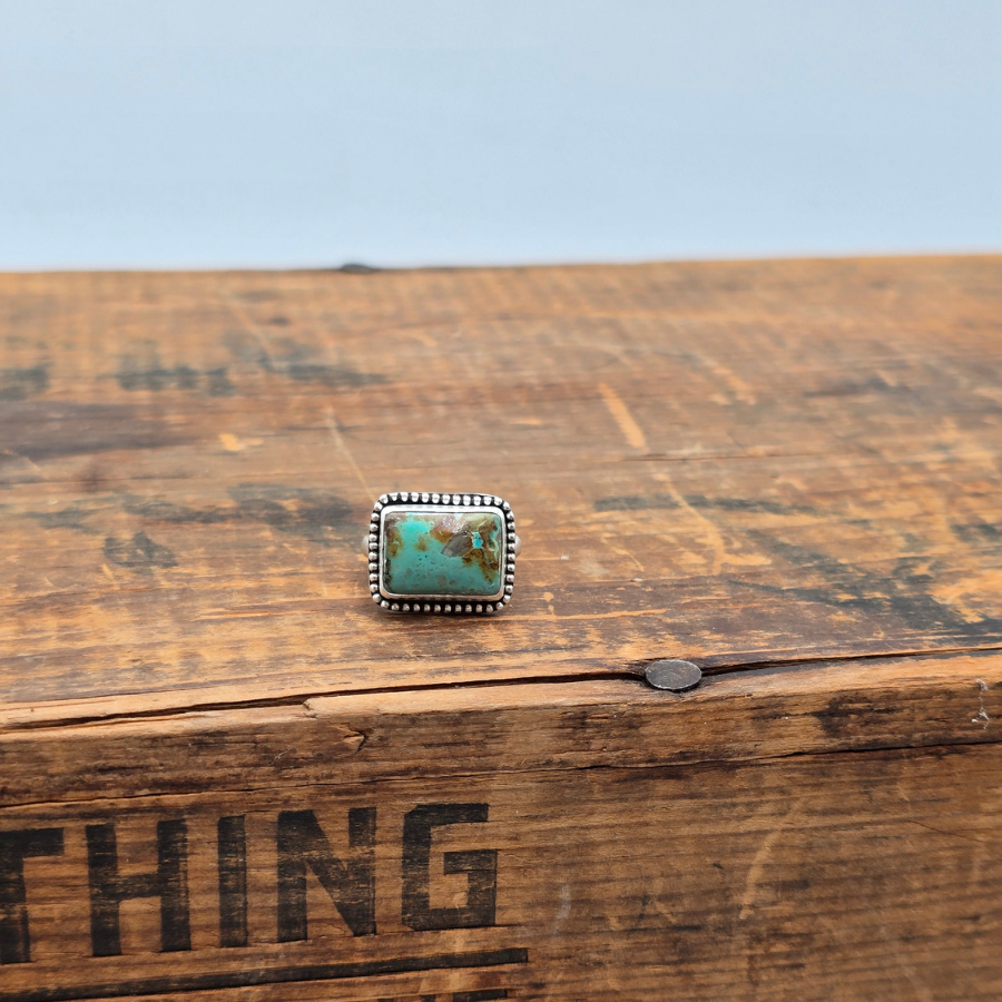 Nila Turquoise Rectangle Ring