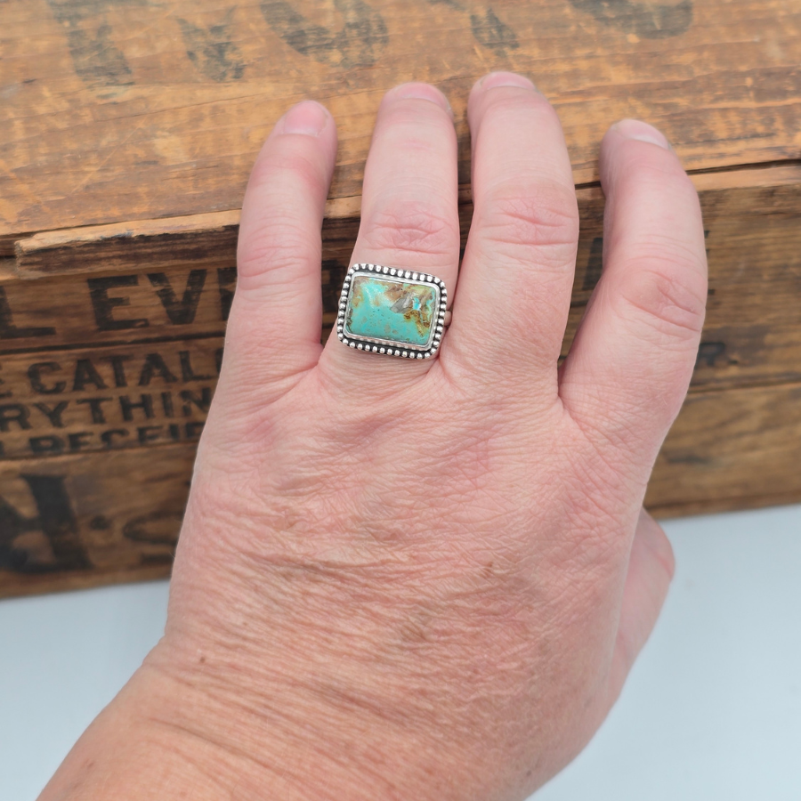 Nila Turquoise Rectangle Ring