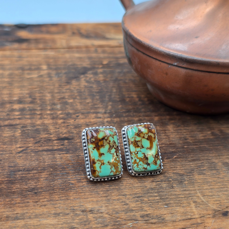 #8 Turquoise and Raindrops Earrings