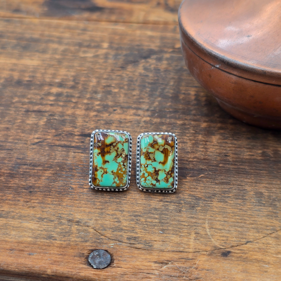 #8 Turquoise and Raindrops Earrings