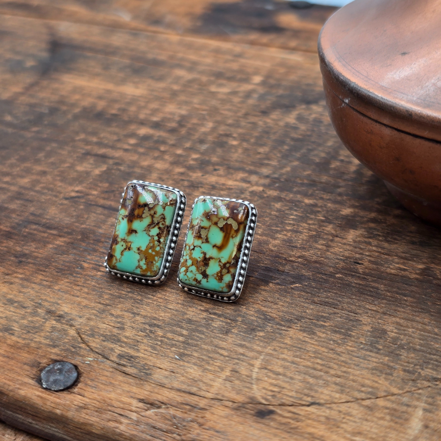 #8 Turquoise and Raindrops Earrings