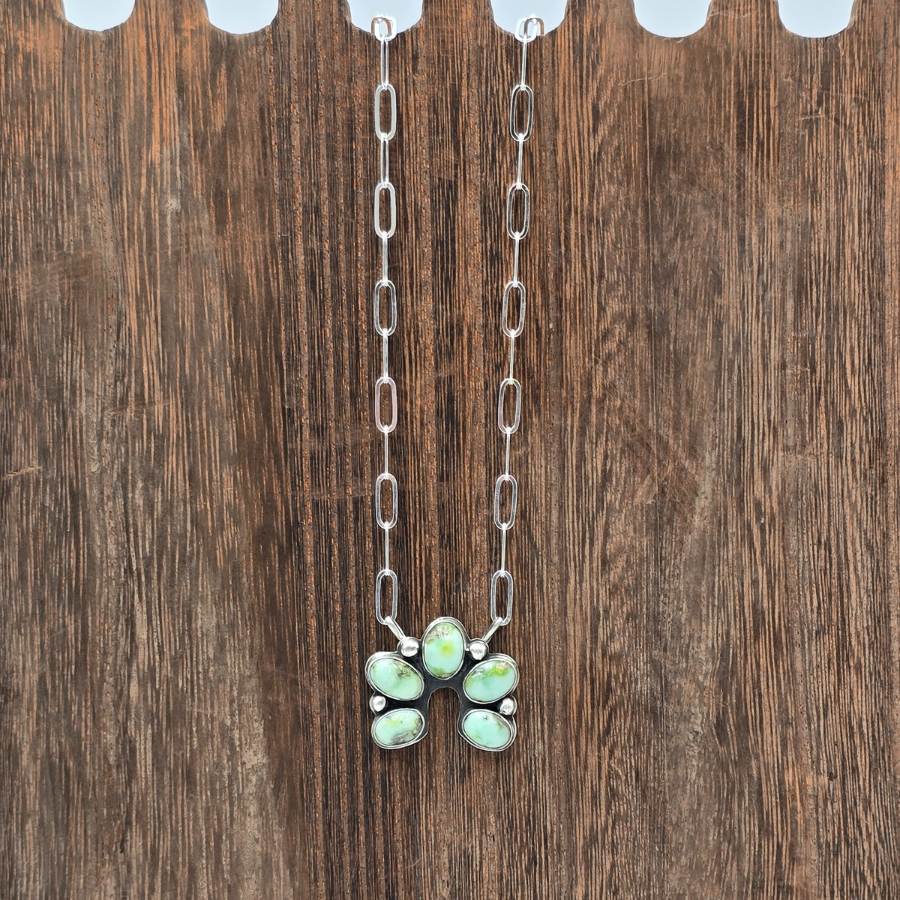 Palomino Variscite Naja Necklace