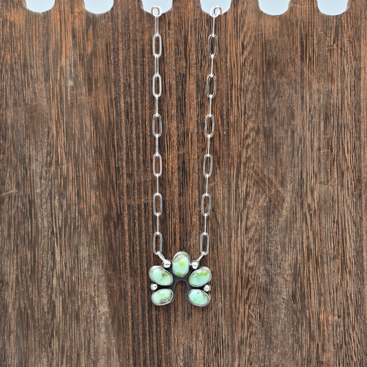 Palomino Variscite Naja Necklace