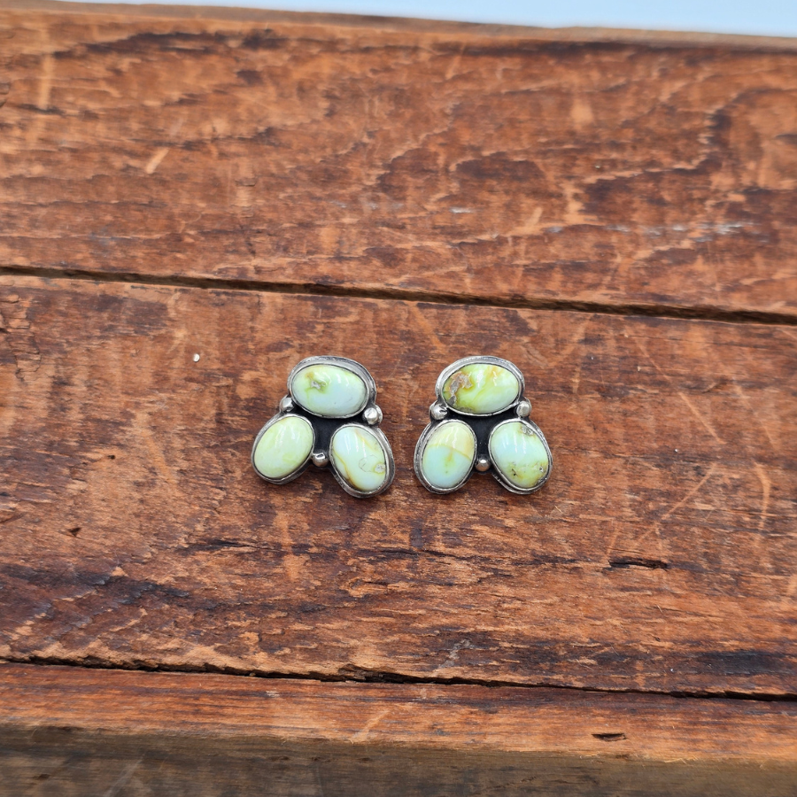 Palomino Variscite Stud Earrings