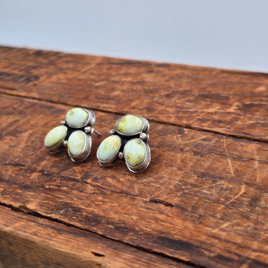 Palomino Variscite Stud Earrings
