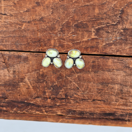 Palomino Variscite Stud Earrings