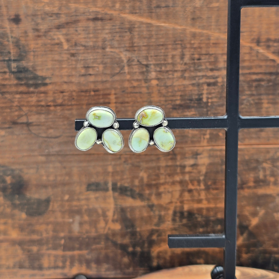 Palomino Variscite Stud Earrings