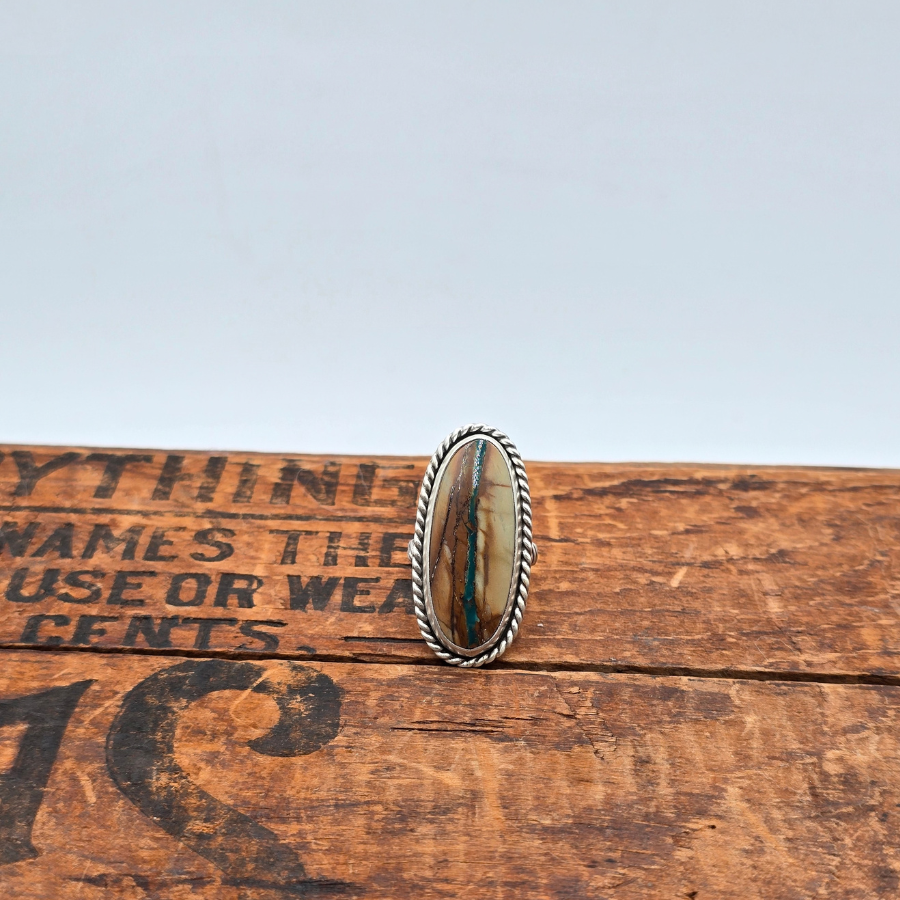 Pilot Mountain Ribbon Turquoise Ring