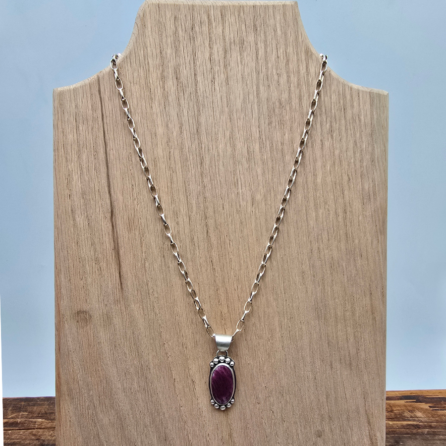 Purple Spiny Oyster Necklace
