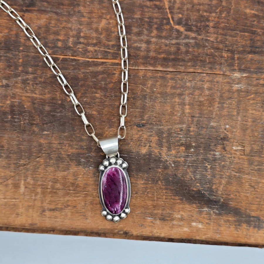 Purple Spiny Oyster Necklace