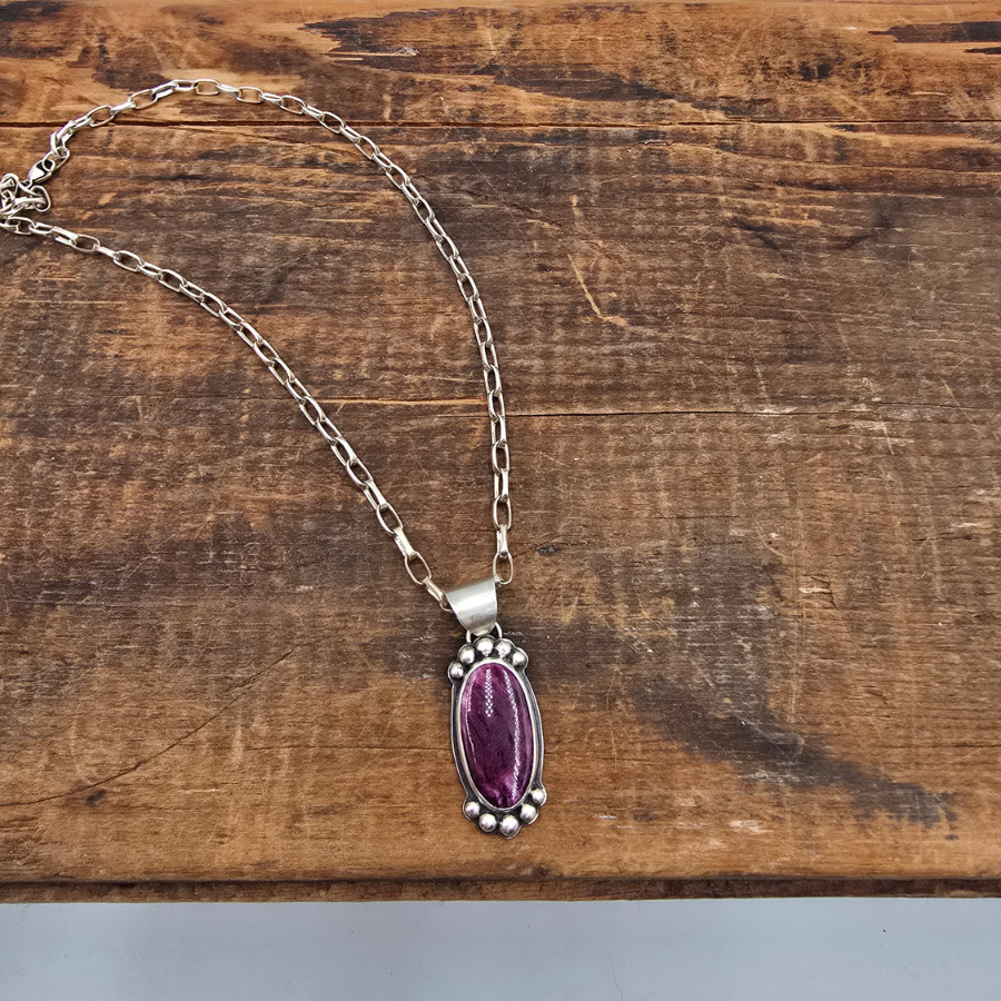 Purple Spiny Oyster Necklace