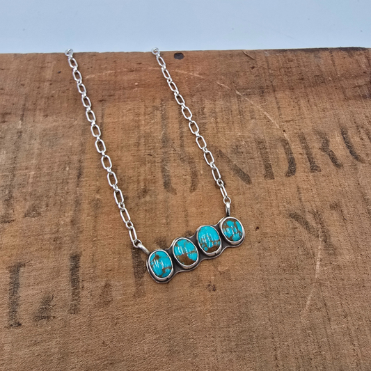 Royston 4 Stone Bar Necklace