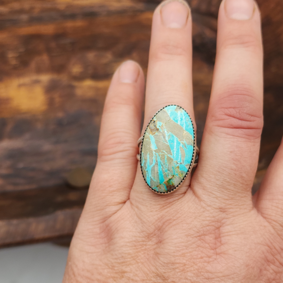 Royston Turquoise Oval Ring