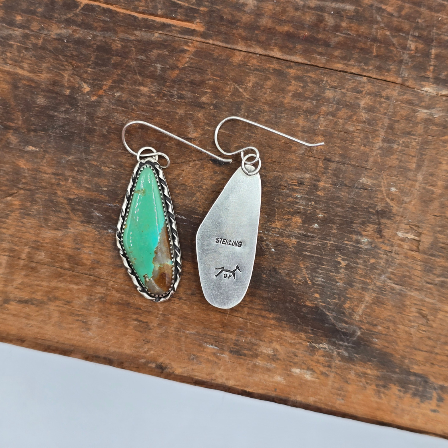 Royston Green Turquoise Earrings