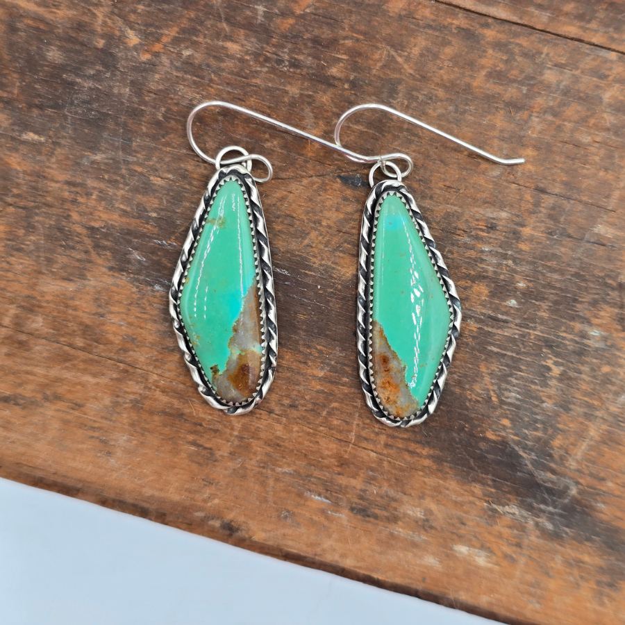Royston Green Turquoise Earrings