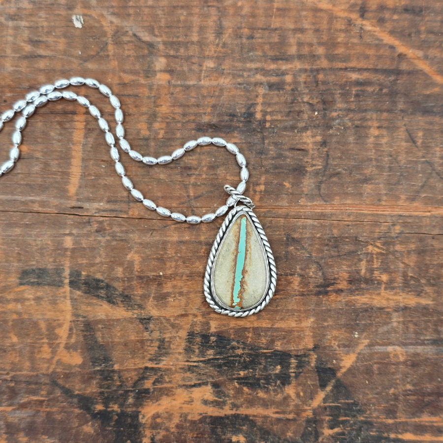 Royston Ribbon Teardrop Necklace
