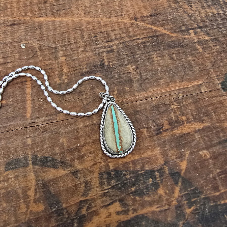 Royston Ribbon Teardrop Necklace