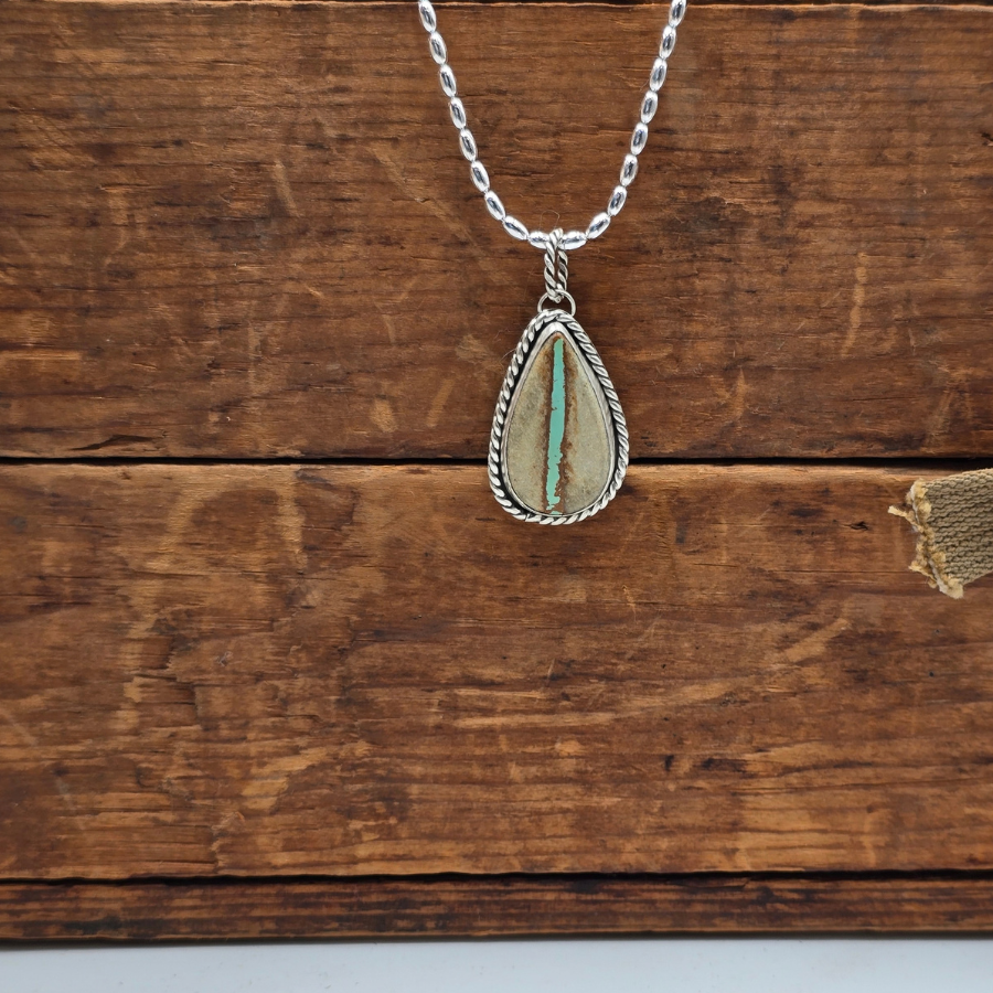 Royston Ribbon Teardrop Necklace