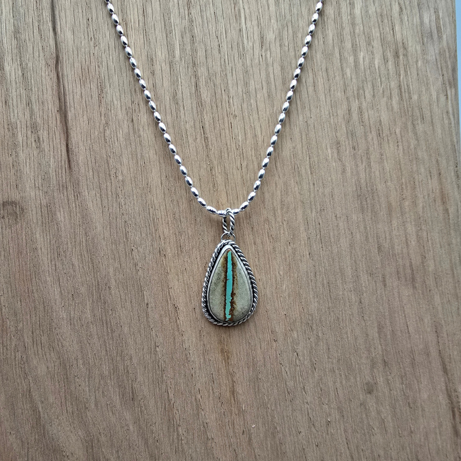 Royston Ribbon Teardrop Necklace