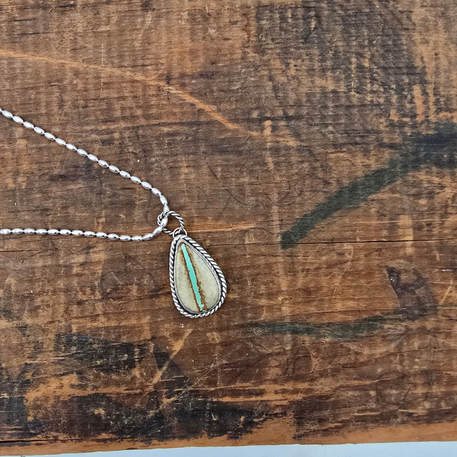Royston Ribbon Teardrop Necklace