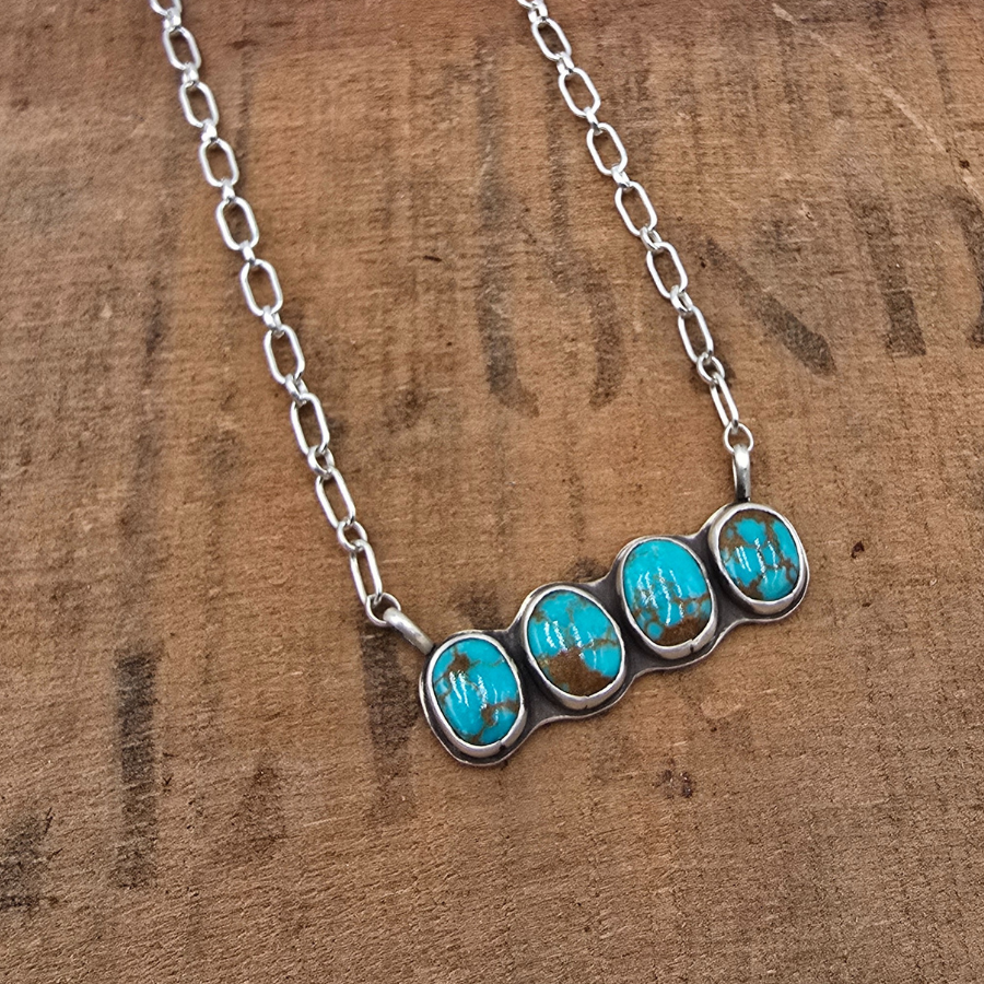 Royston 4 Stone Bar Necklace