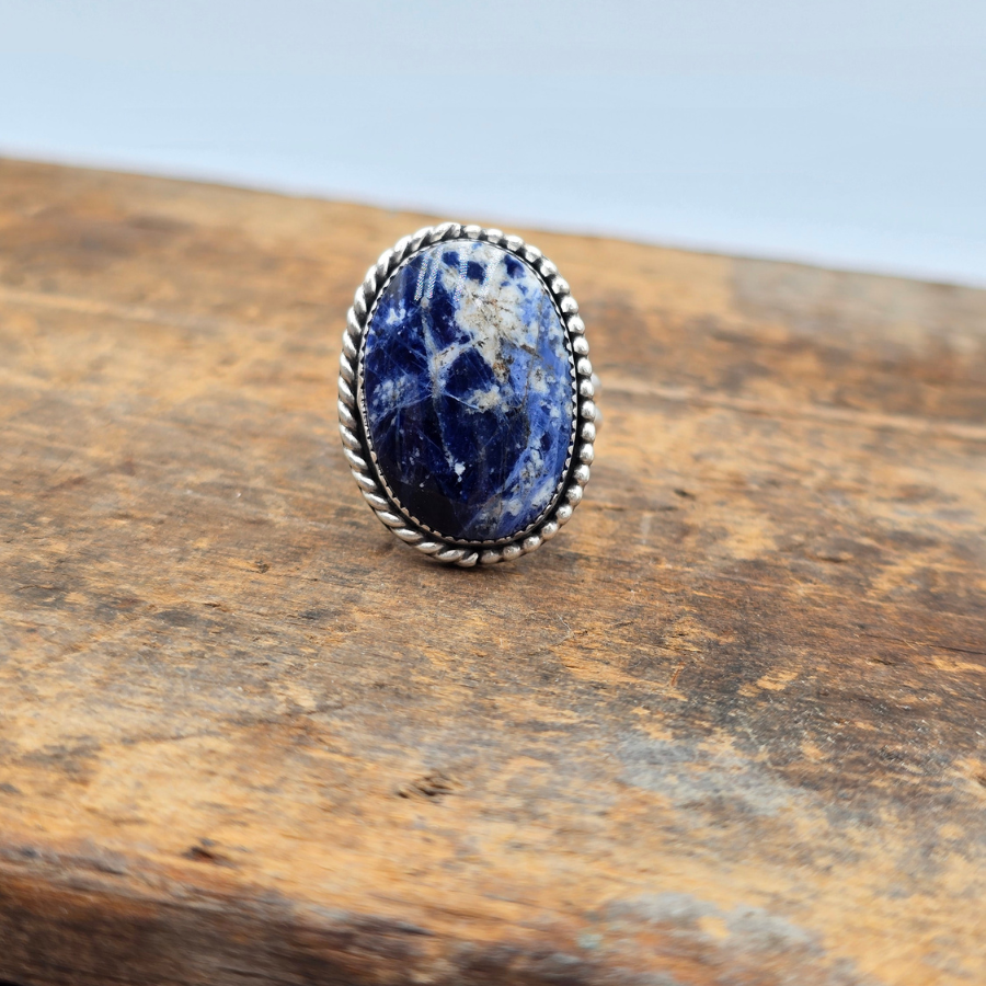 Sodalite Oval Ring