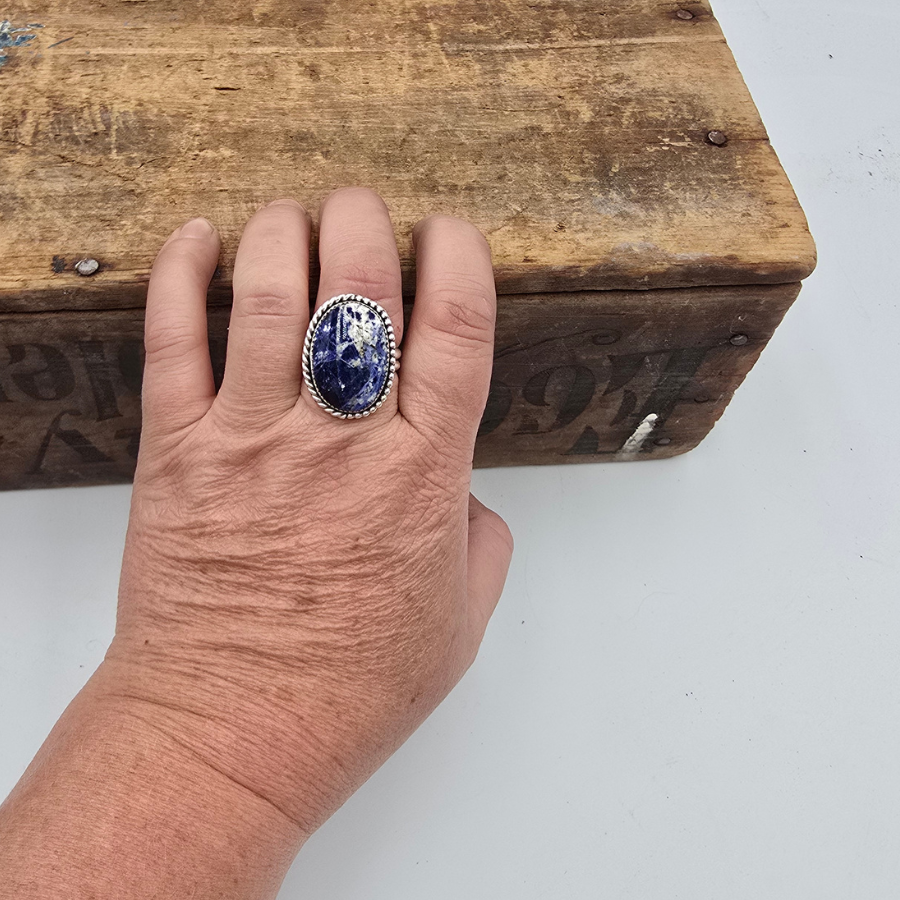 Sodalite Oval Ring