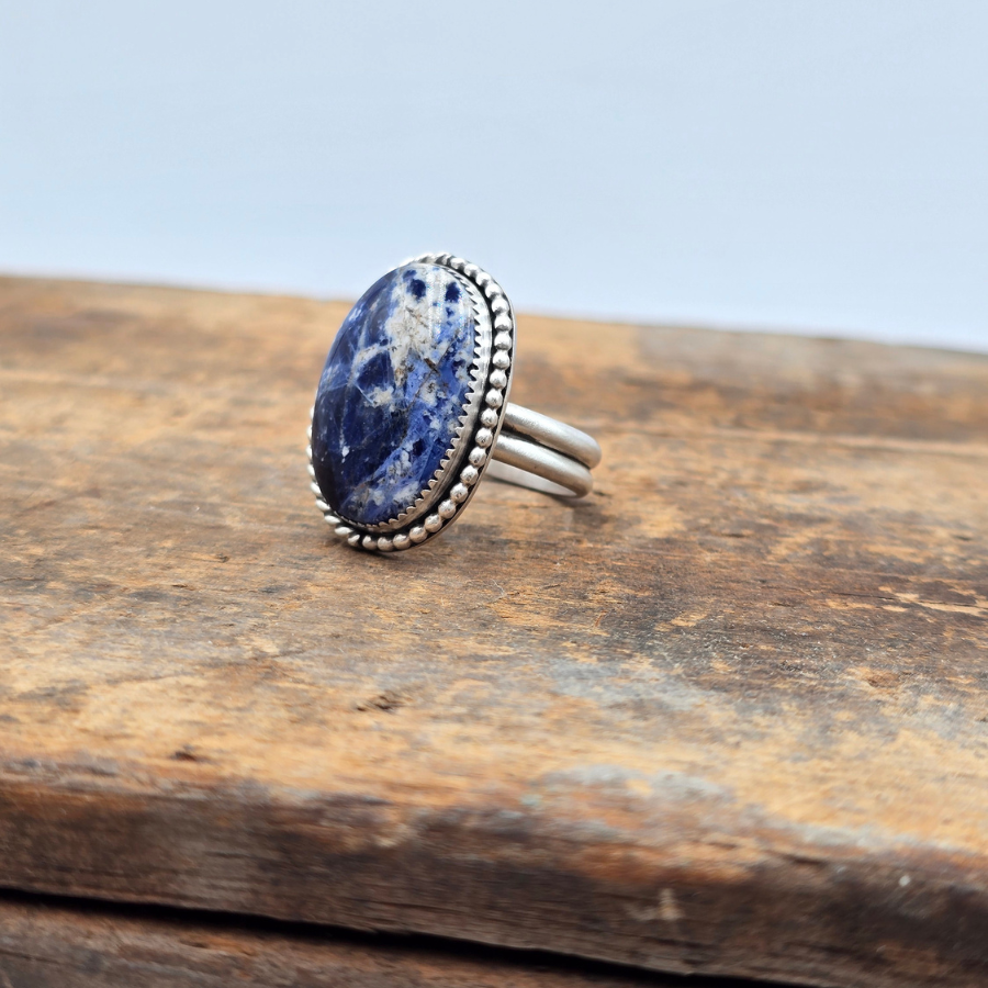 Sodalite Oval Ring