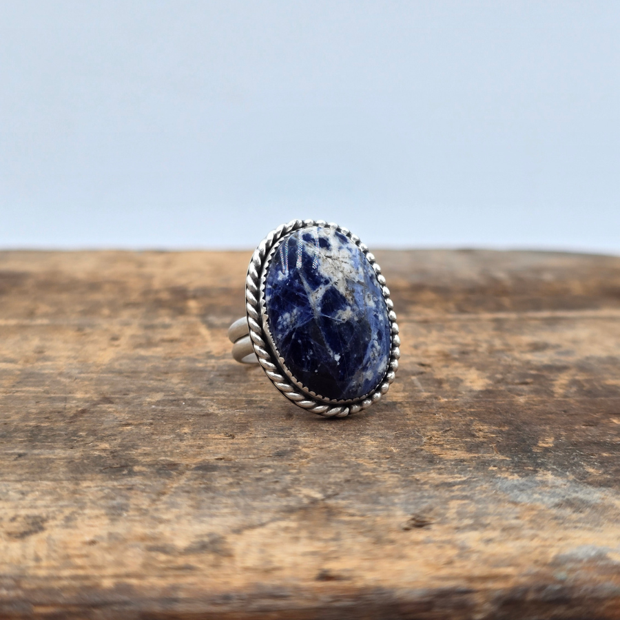 Sodalite Oval Ring