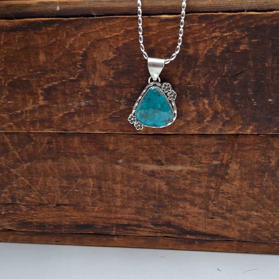 Sonoran Turquoise and Flowers Necklace