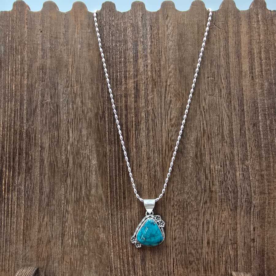 Sonoran Turquoise and Flowers Necklace