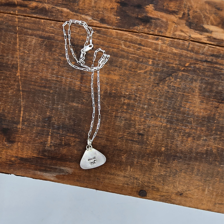 Spiny Oyster Triangle Necklace