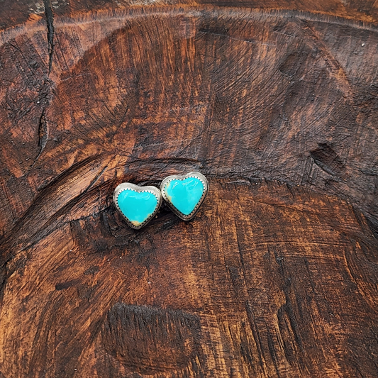Small Tyrone Turquoise Hearts