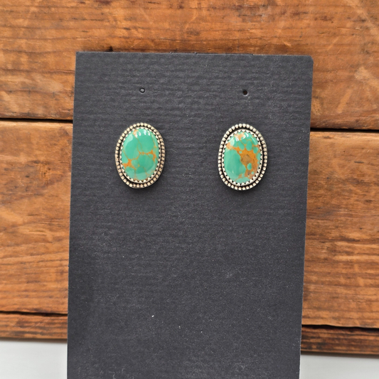 Tyrone Turquoise Studs