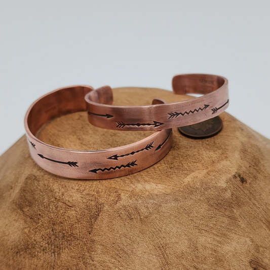 Follow Your Arrow 1/2 in Copper Bracelet