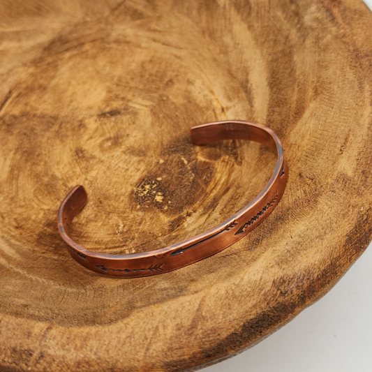 Follow Your Arrow 1/4 in Copper Bracelet