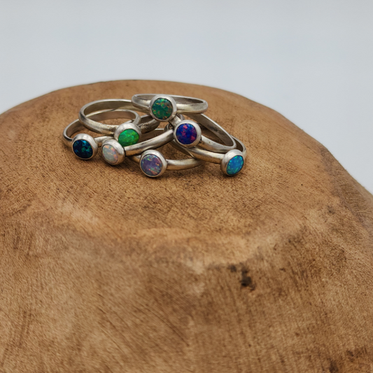 Colored Opal Ring