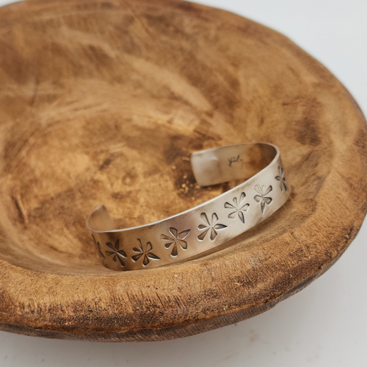 Tumbling Dragonfly 1/2 in Sterling Silver Bracelet