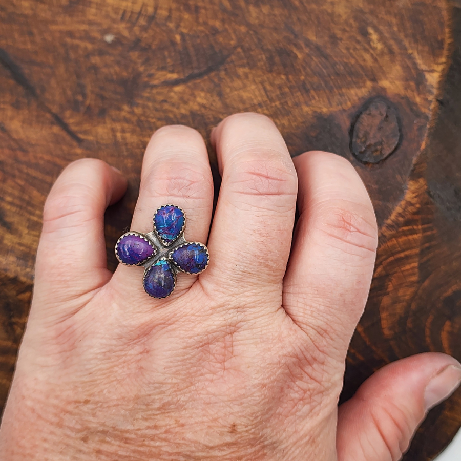 Purple Mohave Pear Ring
