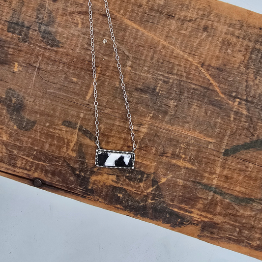 White Buffalo Bar Necklace