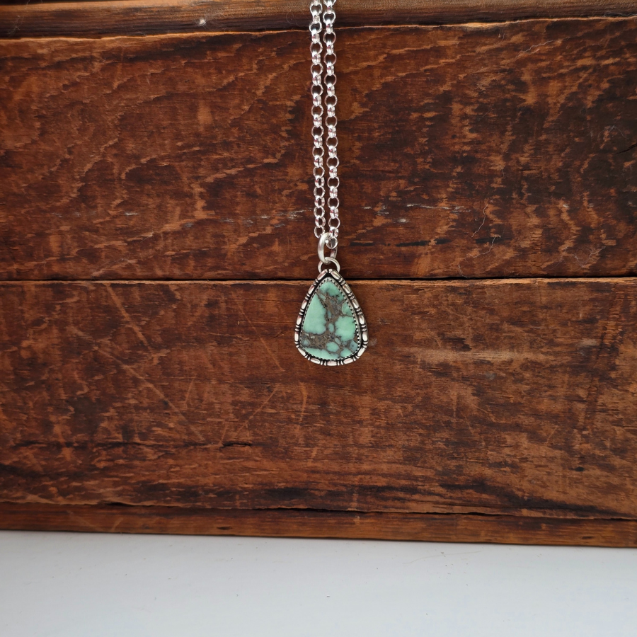Angel Wing Variscite Necklace