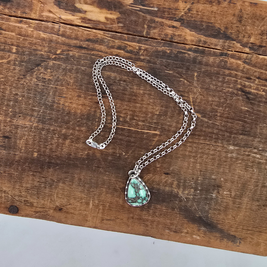 Angel Wing Variscite Necklace