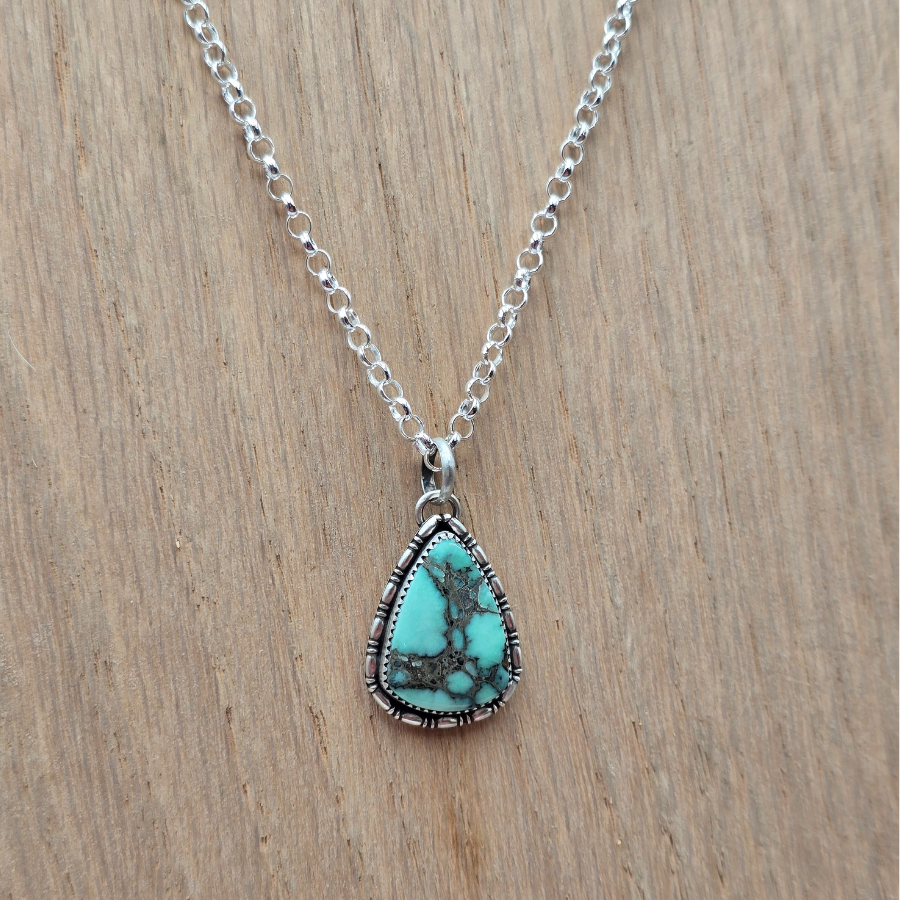 Angel Wing Variscite Necklace