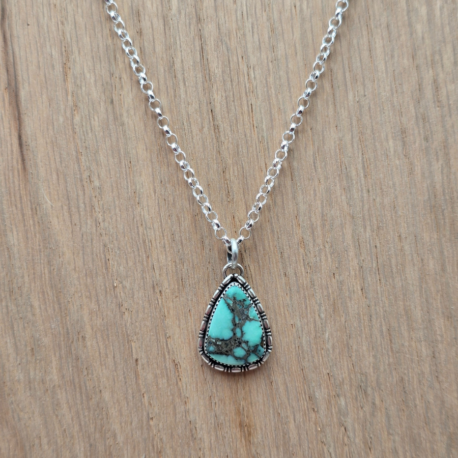 Angel Wing Variscite Necklace