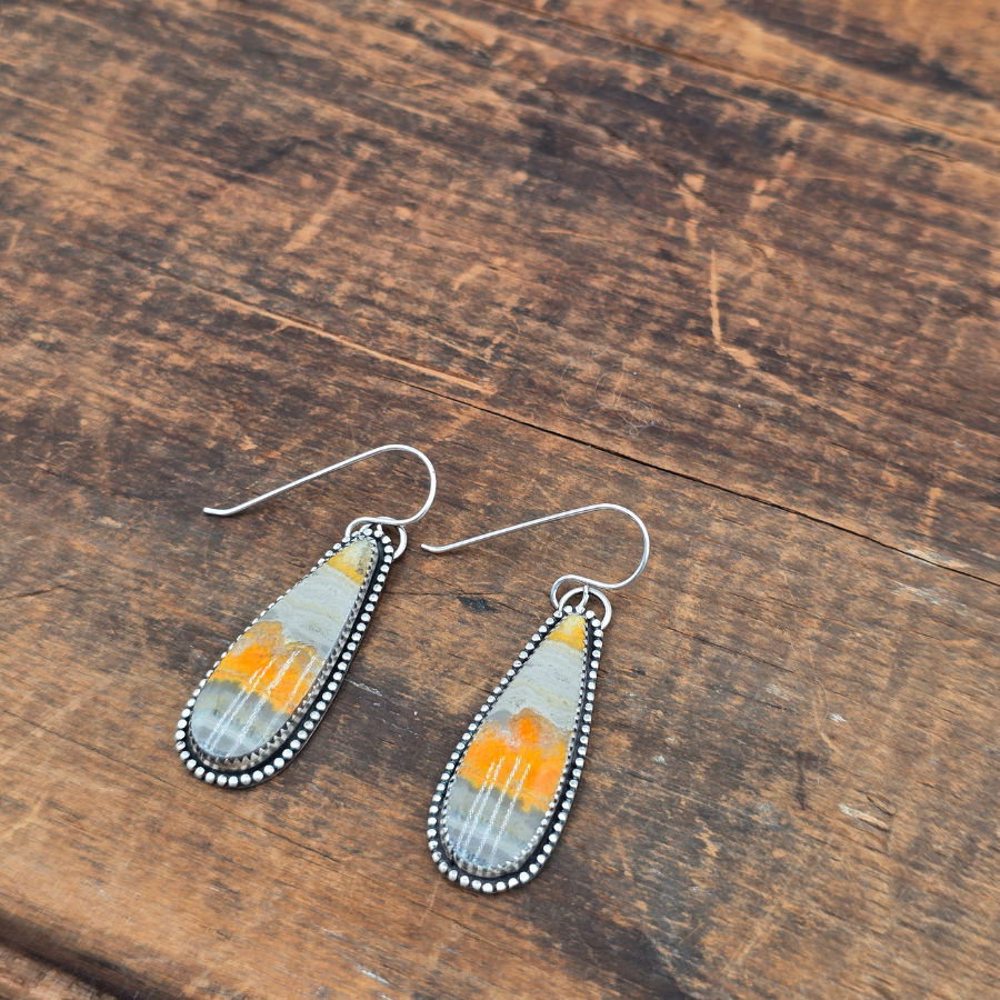 Bumblebee Jasper Earrings