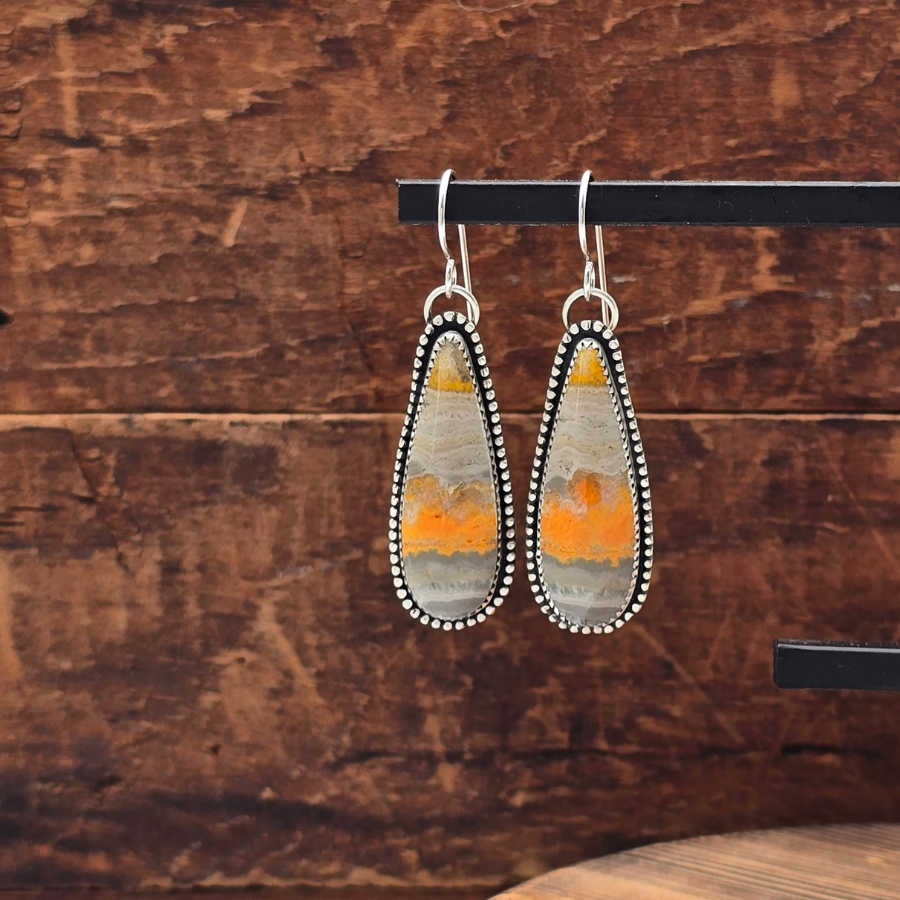 Bumblebee Jasper Earrings
