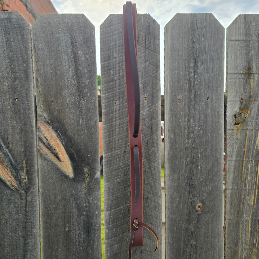 Copper Feathers and Dots Split Ear Headstall