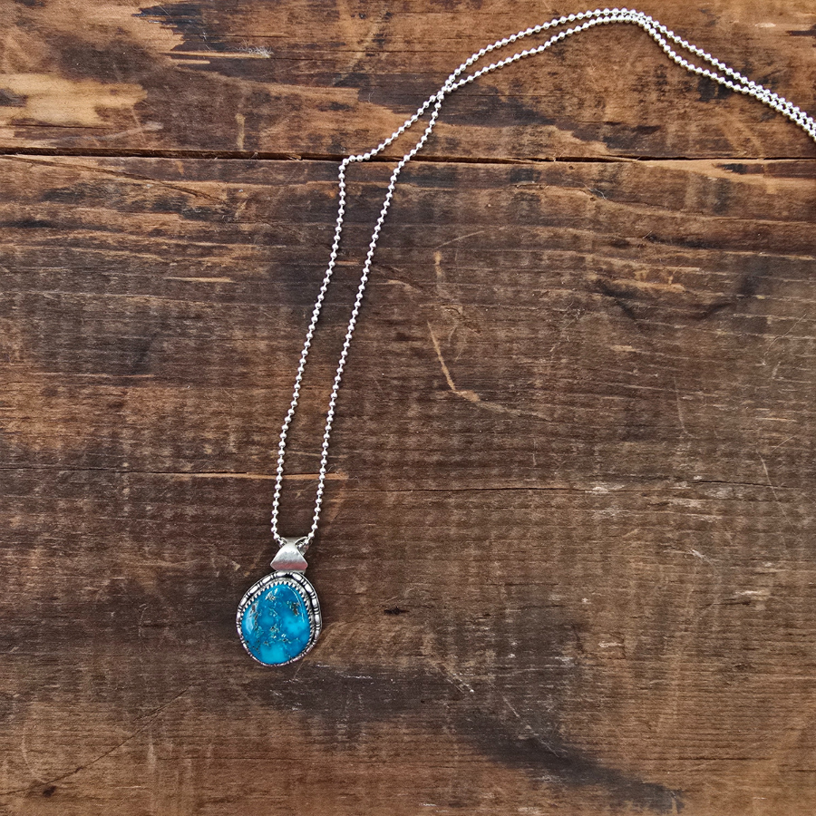 Morenci Turquoise with Pyrite Necklace