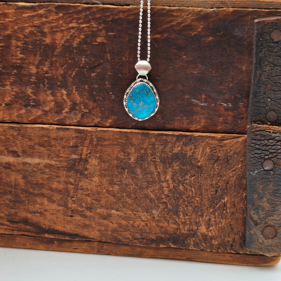 Morenci Turquoise with Pyrite Necklace