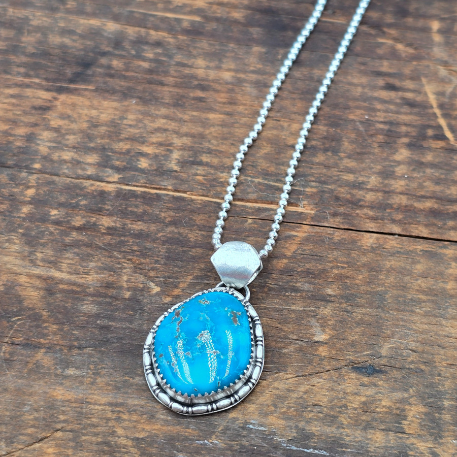 Morenci Turquoise with Pyrite Necklace